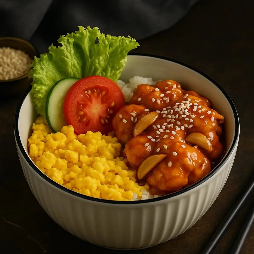 Oyster Sauce Chicken Rice Bowl